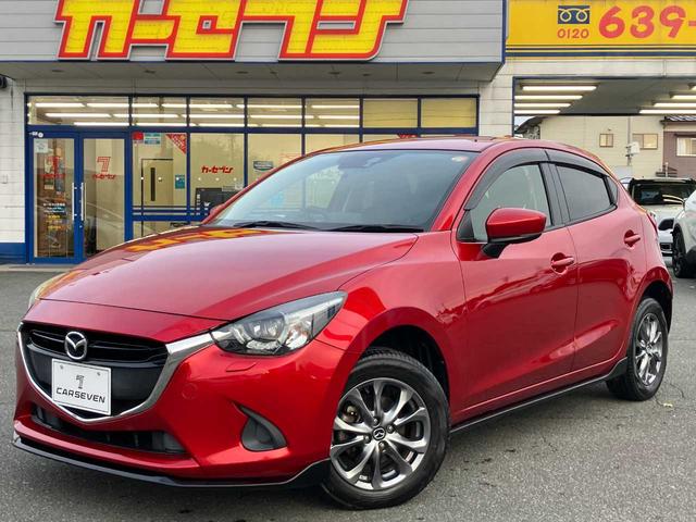 デミオ １３Ｓツーリング　４ＷＤ／衝突軽減ブレーキ／横滑防止／純正エンジンスターター／前席シートヒーター／ナビ／フルセグＴＶ／ブルートゥース／ＤＶＤ再生／バックカメラ／オート電動格納サイドミラー／オートライト／アイドリングス（9枚目）