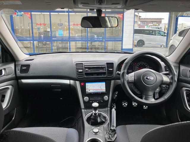 レガシィツーリングワゴン ２．０ＧＴスペックＢ　６速マニュアル／約２２１千ｋｍ時タイミングベルト交換済み／カロッツェリアナビ／フルセグＴＶ／ブルートゥース／ＤＶＤ再生／バックカメラ／ＨＫＳマフラー／純正１８アルミ／ワーク１８アルミ夏付き（2枚目）