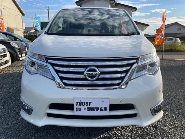 セレナ ハイウェイスター　Ｖセレクション＋セーフティ　Ａセフ　４ＷＤ　衝突被害軽減ブレーキ　車線逸脱警報　クルーズコントロール　アイドリングストップ　横滑り防止装置　障害物センサー　全周囲カメラ　両側電動スライドドア　ワイドナビ　Ｂｌｕｅｔｏｏｔｈオーディオ（2枚目）