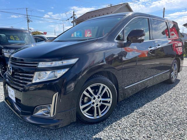 エルグランド ３５０ハイウェイスターブラックレザー　切替４ＷＤ　車検Ｒ７年１２月　インテリジェントクルーズコントロール　横滑り防止装置　踏み間違い衝突防止アシスト　全周囲カメラ　障害物センサー　両側電動スライドドア　黒革シート　純正ナビ　後席モニター（6枚目）