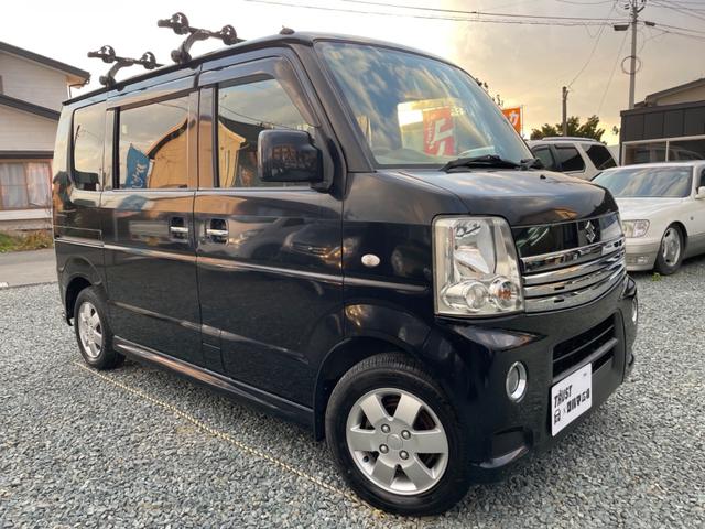 エブリイワゴン ＰＺターボ　４ＷＤ　ターボ　車検Ｒ８年１月　片側電動スライドドア　社外ＣＤデッキ　シートヒーター　ＥＴＣ　キーレスエントリー（5枚目）