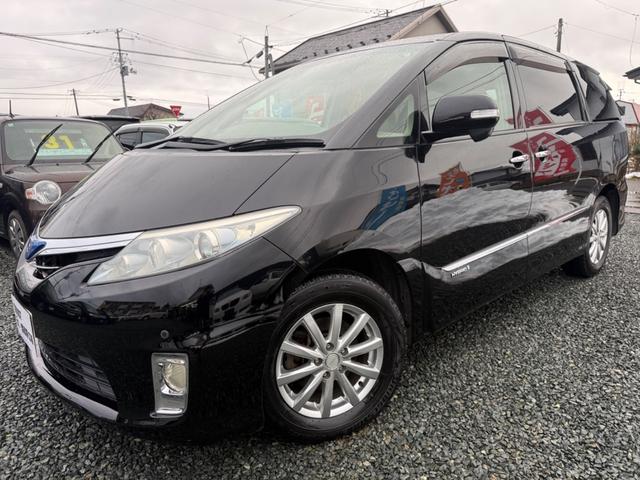 エスティマハイブリッド X 4WD 車検R8年5月 7人乗り クルーズコントロール 横滑り防止装置 片側電動スライドドア HDDナビ フルセグTV バックカメラ ETC(5枚目)