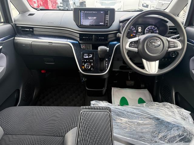 ムーヴ カスタム　Ｘ　ハイパーＳＡ　衝突被害軽減ブレーキ　アイドリングストップ　横滑り防止装置　ハーフレザー　ＳＤナビ　フルセグＴＶ　Ｂｌｕｅｔｏｏｔｈオーディオ　バックカメラ　ＥＴＣ（2枚目）