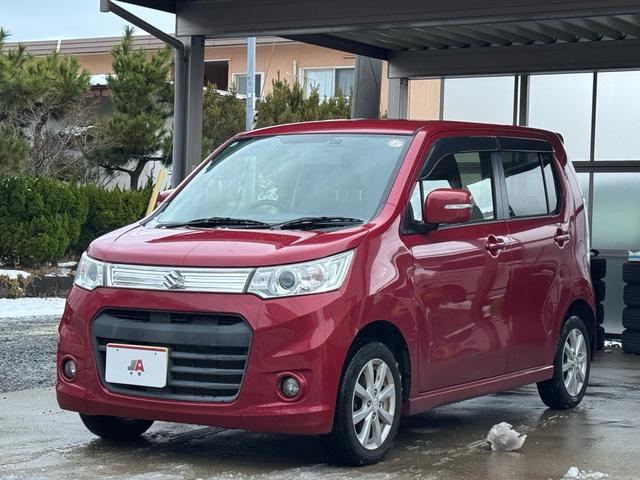 ワゴンＲスティングレー スティングレーＸ　４ＷＤ　ＣＶＴ　寒冷地仕様　スマートフォン連携ナビＴＶ　　純正１４インチアルミホイール（5枚目）