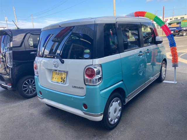 ムーヴキャンバス Ｘリミテッドメイクアップ　ＳＡＩＩＩ　４ＷＤ　バックカメラ　両側電動スライドドア　ナビ　クリアランスソナー　衝突被害軽減システム　オートマチックハイビーム　オートライト　スマートキー　アイドリングストップ　電動格納ミラー　ベンチシート（8枚目）