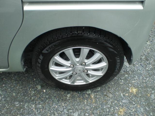 タント Ｌ　４ＷＤＫＦチェーンベルトＡＢＳキーレス２０２１年製ブリヂストンＶＲＸ２スタッドレスタイヤ社外１３インチアルミホイール（12枚目）