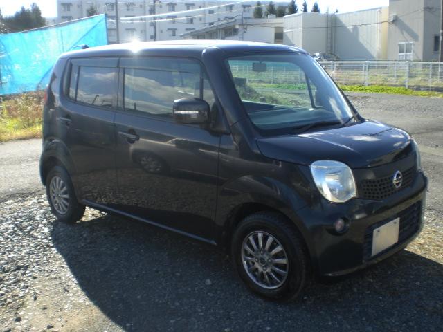 モコ Ｘ　ＦＯＵＲ　４ＷＤ車検新規２年Ｒ０６Ａチェーンベルト禁煙２０２２年製ヨコハマアイスガードｉＧ６０スタッドレスタイヤ社外１３インチアルミホイール運転席シートヒータードアミラーヒーター（3枚目）