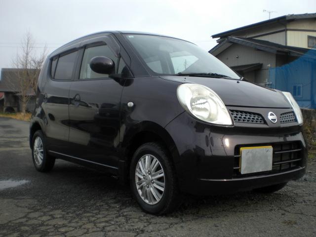 モコ Ｅ　ＦＯＵＲ　４ＷＤ禁煙ＡＢＳ車検令和８年５月２９日Ｋ６Ａチェーン運転席シートヒータードアミラーヒーター２０２０年製ブリヂストンレボＶＲＸスタッドレスタイヤ社外１３インチアルミホイール（3枚目）