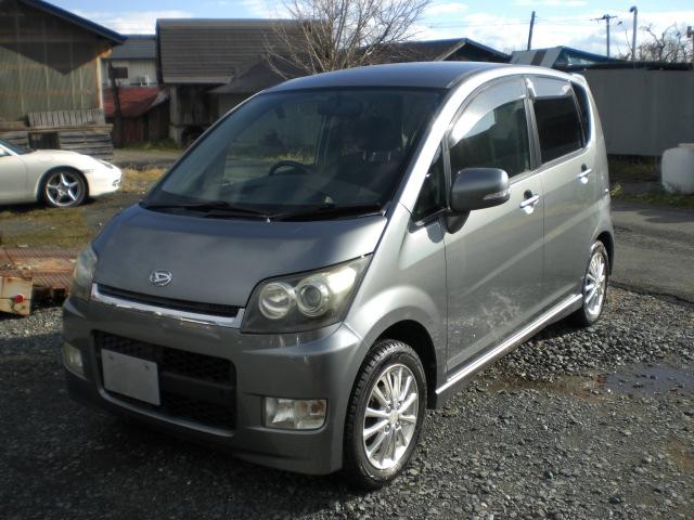 ムーヴ カスタム Xリミテッド 4WD車検新規2年KFチェーンベルトHIDヘッドライトフォグライト純正14インチアルミホイール(2枚目)