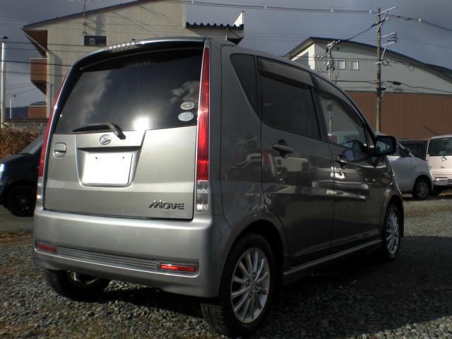 ムーヴ カスタム Xリミテッド 4WD車検新規2年KFチェーンベルトHIDヘッドライトフォグライト純正14インチアルミホイール(5枚目)