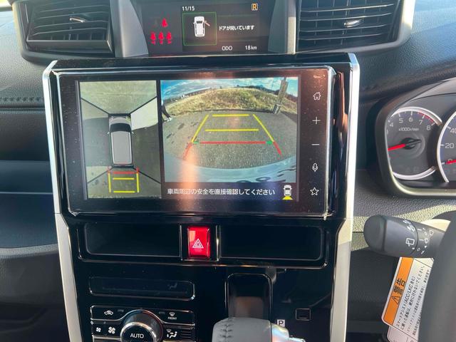 ルーミー カスタムＧ　４ＷＤ　ＥＴＣ　全周囲カメラ　ＴＶ　両側電動スライドドア　クリアランスソナー　オートクルーズコントロール　衝突被害軽減システム　アルミホイール　オートライト　ＬＥＤヘッドランプ　スマートキー（6枚目）