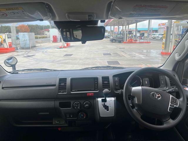 ハイエースバン ロングＤＸ　ＧＬパッケージ　全周囲カメラ　ナビ　ＴＶ　クリアランスソナー　衝突被害軽減システム　両側スライドドア　オートマチックハイビーム　オートライト　キーレスエントリー　電動格納ミラー　ＡＴ　ＵＳＢ　Ｂｌｕｅｔｏｏｔｈ（2枚目）