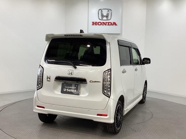 Ｎ－ＷＧＮカスタム Ｌ・ターボ　純正メモリーナビ　純正アルミホイール　　ドライブレコーダー　シートヒーター　ホンダセンシング　クルーズコントロール　衝突軽減ブレーキ　横滑り防止　障害物センサー　バックカメラ　ＬＥＤヘッドライト　４Ｗ（5枚目）