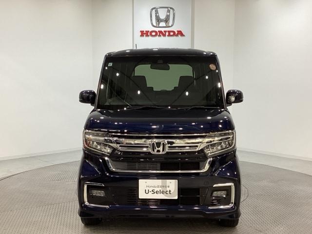 N-BOXカスタム Lターボ 純正メモリーナビ 純正アルミホイール エンジンスターター 両側電動スライドドア シートヒーター ホンダセンシング クルーズコントロール 衝突軽減ブレーキ バックカメラ LEDヘッドライト 4WD(2枚目)