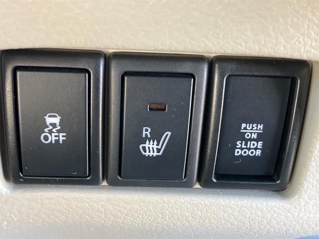 スペーシア T ETC 両側電動スライドドア ナビ TV 衝突被害軽減システム スマートキー アイドリングストップ シートヒーター ベンチシート CVT 盗難防止システム ABS ESC CD DVD再生 USB(23枚目)