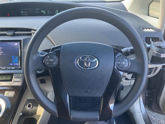 プリウス Sマイコーデ ETC ナビ TV アルミホイール オートライト HID CVT スマートキー 電動格納ミラー 盗難防止システム CD DVD再生 衝突安全ボディ ABS ESC エアコン パワーステアリング(3枚目)
