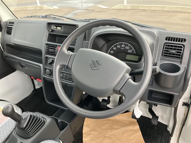 キャリイトラック ＫＣ　４ＷＤ　届け出済み未使用車　軽トラック　三方開　ＭＴ　クリアランスソナー　アイドリングストップ　オートライト　ＥＳＣ　エアコン　パワーウィンドウ　運転席エアバッグ　助手席エアバッグ　ルーフレール（33枚目）