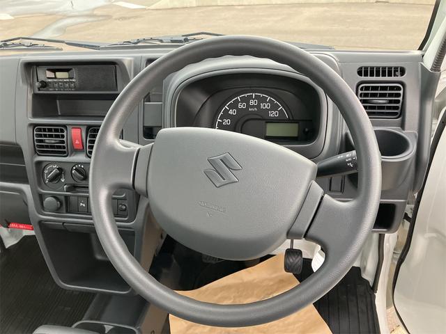 キャリイトラック ＫＣ　４ＷＤ　届け出済み未使用車　軽トラック　三方開　ＭＴ　クリアランスソナー　アイドリングストップ　オートライト　ＥＳＣ　エアコン　パワーウィンドウ　運転席エアバッグ　助手席エアバッグ　ルーフレール（34枚目）