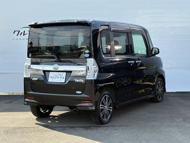 タント カスタムＲＳ　トップエディションＳＡ　両側電動スライドスマートアシストナビＥＴＣＢｌｕｅｔｏｏｔｈハーフレザー革巻きステアリングＬＥＤヘッドライトオートエアコン純正１５インチアルミステアリングスイッチフロントフォグアイドリングストップ（5枚目）