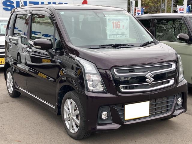 ワゴンＲスティングレー ハイブリッドＸ　４ＷＤ　ナビ　ＴＶ　レーンアシスト　衝突被害軽減システム　オートライト　ＬＥＤヘッドランプ　スマートキー　アイドリングストップ　電動格納ミラー　シートヒーター　ベンチシート　ＣＶＴ　盗難防止システム（13枚目）