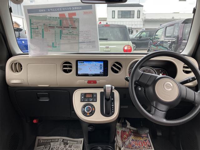 ミラココア ココアＸ　４ＷＤ　ナビ　ＴＶ　スマートキー　アイドリングストップ　電動格納ミラー　ベンチシート　ＣＶＴ　盗難防止システム　ＡＢＳ　ＣＤ　ＤＶＤ再生　ＵＳＢ　Ｂｌｕｅｔｏｏｔｈ　衝突安全ボディ　エアコン（2枚目）
