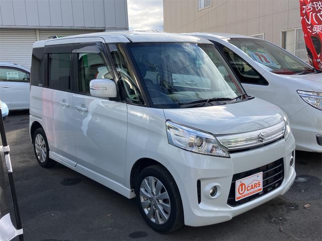 スペーシアカスタム ＸＳ　車検２年付き　４ＷＤ　両側スライド・片側電動　ナビ　ＴＶ　オートライト　ＨＩＤ　スマートキー　アイドリングストップ　電動格納ミラー　シートヒーター　ベンチシート　盗難防止システム　ＣＤ　ＤＶＤ再生（2枚目）