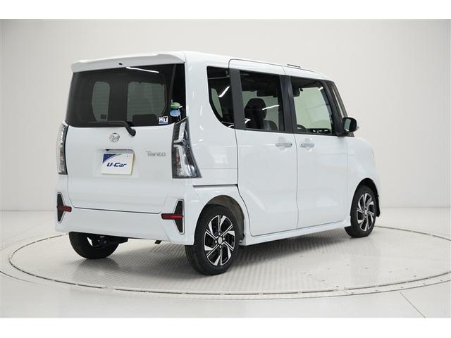 タント カスタムＸ　衝突軽減ブレーキ　アイドリングストップ機能　Ｂカメラ　ナビＴＶ　盗難警報装置　ＬＥＤ　ＥＴＣ　キーレスエントリー　スマキー　フルセグＴＶ　エアコン　Ｗエアバッグ　ＤＶＤ　パワステ　サイドエアバッグ（3枚目）