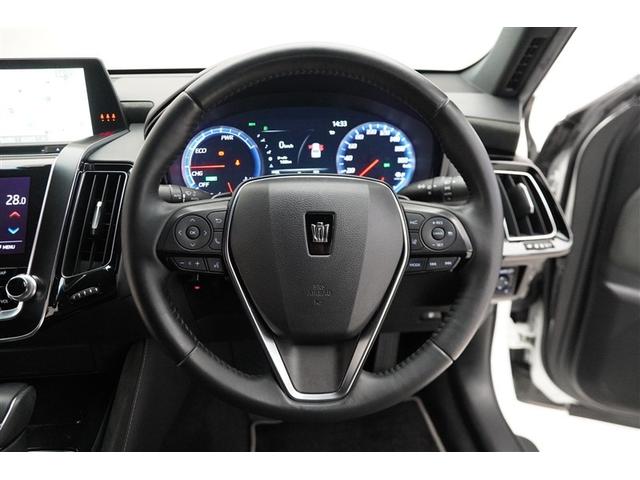 クラウンハイブリッド S エレガンススタイル 衝突軽減ブレーキ LEDライト ワンオーナー車 バックカメラ クルコン ETC パワーシート DVD再生 ドラレコ メモリーナビ ミュージックプレイヤー接続可 アルミホイール スマートキー ナビTV(9枚目)