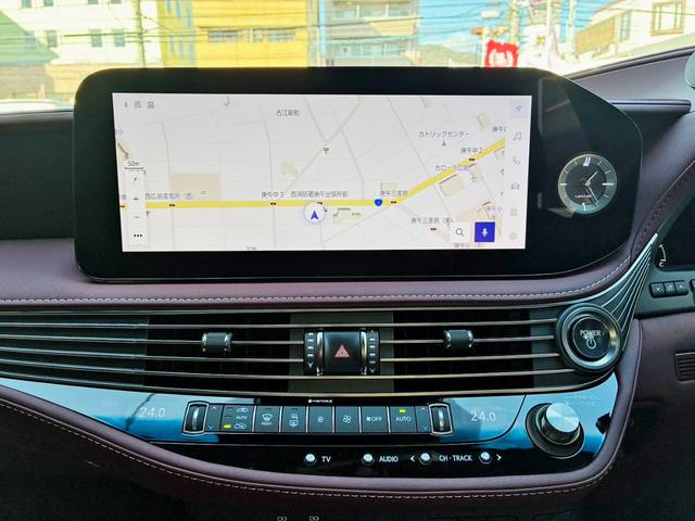 LS LS500h エグゼクティブ モデリスタエアロ マークレビンソン Dインナーミラー エアサス 純正20インチアルミ リアエンターテイメント パノラミックビューモニタークリムゾン&ブラックインテリア ナビ&TV(23枚目)