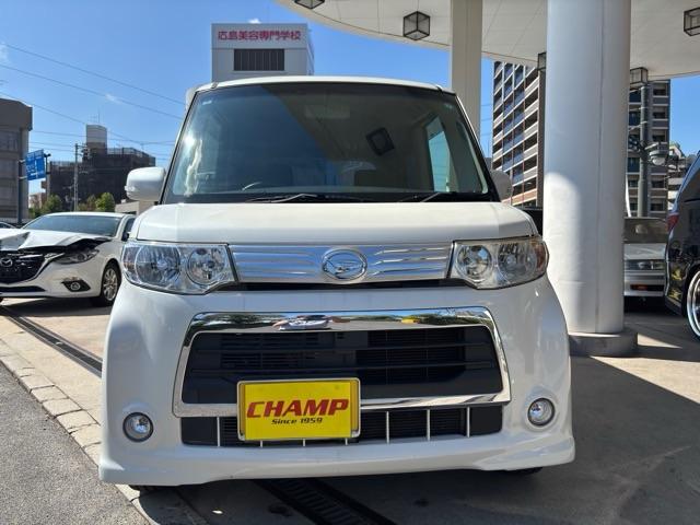 タント カスタムＸスペシャル　禁煙車　ナビ　ワンセグＴＶ　純正アルミ　片側電動スライドドア　ＨＩＤヘッドライト　アイドリングストップ（3枚目）