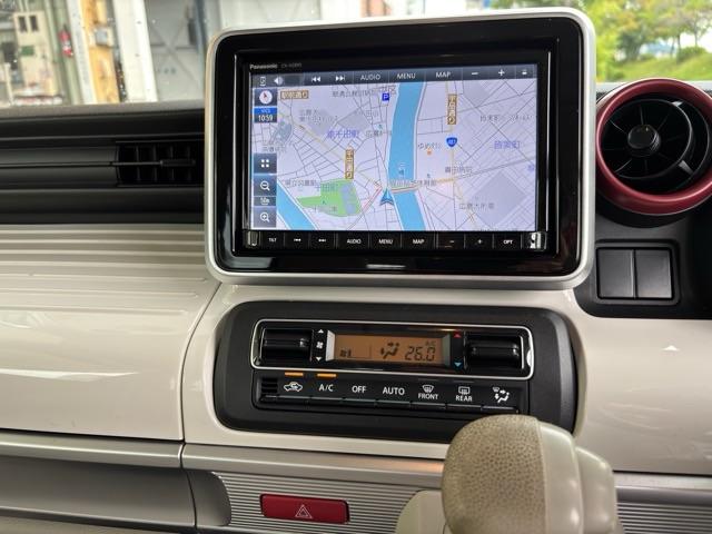 スペーシア ハイブリッドX 禁煙車 純正ナビ フルセグTV bluetooth 全方位カメラ ETC 両側パワースライドドア  シートヒーター クリアランスソナー(10枚目)