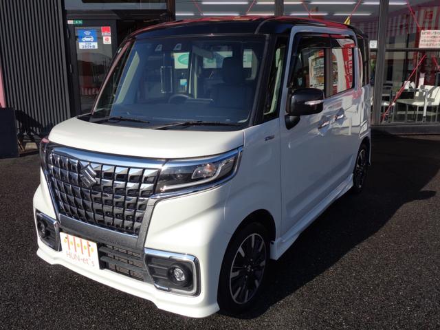 スペーシアカスタム ハイブリッドXS 社外8インチナビ TV ETC バックモニター スズキセーフティサポート 左右パワースライドドア クルーズコントロール 運転席シートヒーター ヘッドアップディスプレイ(2枚目)