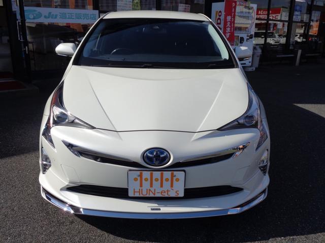 プリウス Aプレミアム ツーリングセレクション 社外9インチナビ TV ETC バックモニター トヨタセーフティセンス クルーズコントロール ヘッドアップディスプレイ フロントシートヒーター モデリスタエアロ(10枚目)