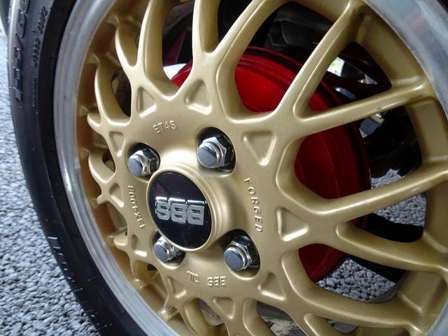 ガソリンＢ　カラーＰＫＧ．レイシー仕様　ＷＳＲＳ　ＡＢＳ　キーレス　フル装備　社外バンパーエアロ　ＢＢＳ１３アルミ　車高調　フジツボマフラーキット　前後タワーバー　ＬＥＤヘット　追加メーター　レーダー　ナビＤＴＶ　社外ＳＲ取付済　他多数付(53枚目)