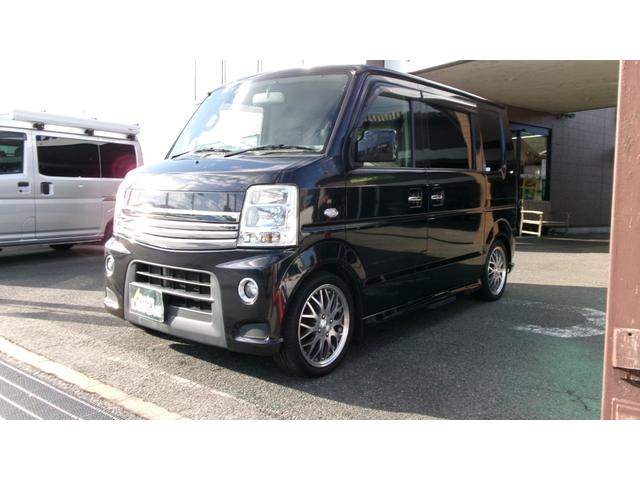 エブリイワゴン PZターボスペシャル 4WD エンジンスターター 両側パワースライドドア ナビTVローダウン 社外15インチアルミ シートヒーター(3枚目)