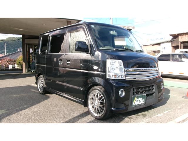 エブリイワゴン PZターボスペシャル 4WD エンジンスターター 両側パワースライドドア ナビTVローダウン 社外15インチアルミ シートヒーター(4枚目)