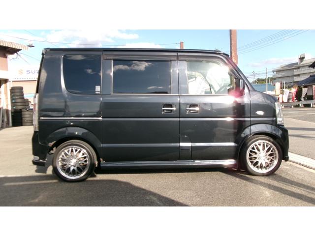 エブリイワゴン PZターボスペシャル 4WD エンジンスターター 両側パワースライドドア ナビTVローダウン 社外15インチアルミ シートヒーター(5枚目)