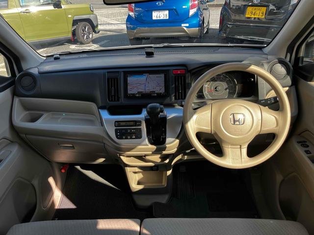 Ｎ－ＷＧＮ Ｃ　ワンオーナー　禁煙車　ＥＴＣ　ナビフルセグＴＶ　Ｂｌｕｅｔｏｏｔｈ　ＣＤ　ＤＶＤ　キーレスエントリー　オートエアコン　電動格納ミラー　ベンチシート　ＡＢＳ　パワーウィンドウ　パワーステアリング（4枚目）
