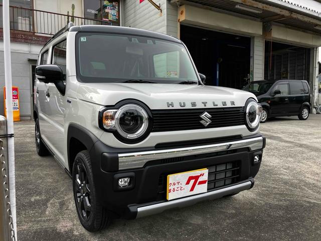 ハスラー タフワイルド 届出済未使用車 禁煙車 衝突被害軽減システム レーンアシスト ナビ 全周囲カメラ フルセグTV Bluetooth DVD LEDヘッドライト クルコン スマートキー オートエアコン AW16インチ(3枚目)