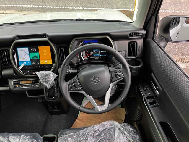 ハスラー タフワイルド 届出済未使用車 禁煙車 衝突被害軽減システム レーンアシスト ナビ 全周囲カメラ フルセグTV Bluetooth DVD LEDヘッドライト クルコン スマートキー オートエアコン AW16インチ(43枚目)