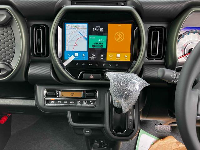 ハスラー タフワイルド 届出済未使用車 禁煙車 衝突被害軽減システム レーンアシスト ナビ 全周囲カメラ フルセグTV Bluetooth DVD LEDヘッドライト クルコン スマートキー オートエアコン AW16インチ(44枚目)