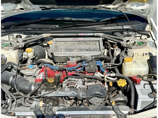 インプレッサ WRX STiバージョンV momoステアリング TEIN車高調 フジツボマフラー 5MT ETC 17インチAW 大型リアウィング(69枚目)