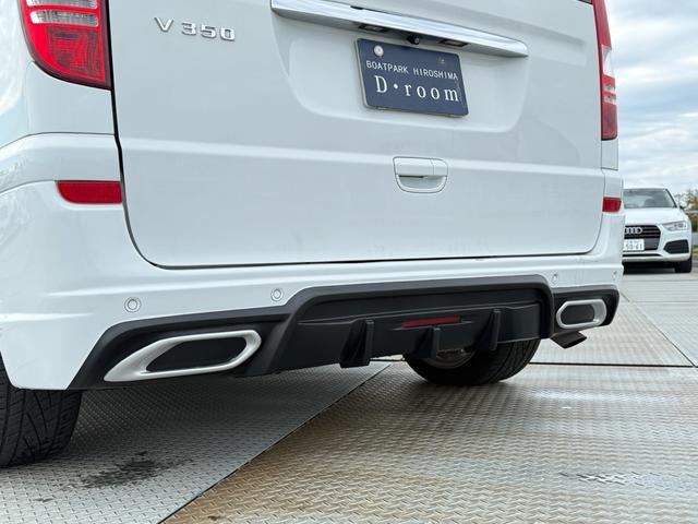 Vクラス V350 トレンド 3列シート WALDエアロカスタム 両側電動スライドドア 18インチアルミホイール シートヒーター ナビ TV フリップダウンモニター パワーアンプ Bluetooth ハーフレザーシート(8枚目)