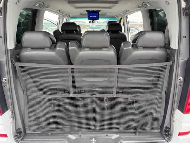 Vクラス V350 トレンド 3列シート WALDエアロカスタム 両側電動スライドドア 18インチアルミホイール シートヒーター ナビ TV フリップダウンモニター パワーアンプ Bluetooth ハーフレザーシート(67枚目)