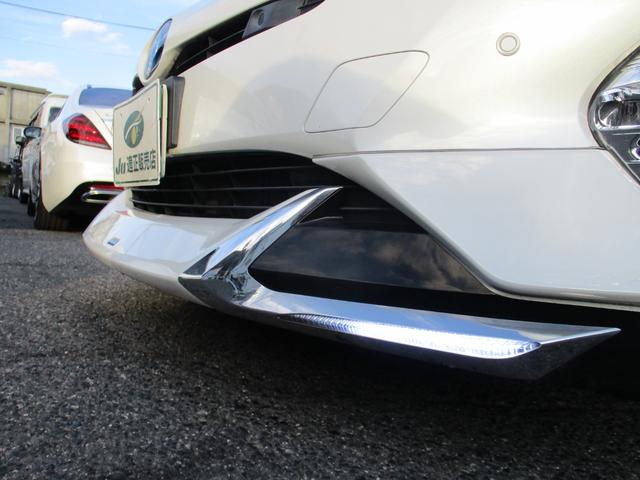 プリウス Aプレミアム サンルーフ モデリスタエアロ 社外18アルミ ローダウンサス 純正ワイドナビ フルセグ バックモニター ブルートゥース ビルトインETC ブラックレザー シートヒーター BSM HUD AC100V(5枚目)