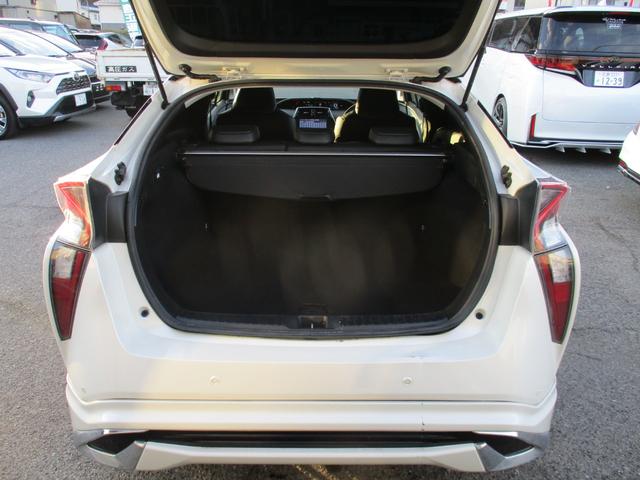 プリウス Aプレミアム サンルーフ モデリスタエアロ 社外18アルミ ローダウンサス 純正ワイドナビ フルセグ バックモニター ブルートゥース ビルトインETC ブラックレザー シートヒーター BSM HUD AC100V(21枚目)