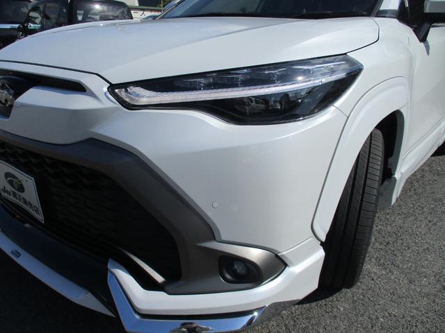 カローラクロス Z パノラマルーフ モデリスタエアロ モデリスタカラードフェンダー ハーフレザーシート HUD 社外18アルミ アルパイン9インチナビ フルセグ ブルートゥース DVD ドラレコ ビルトインETC2.0(6枚目)