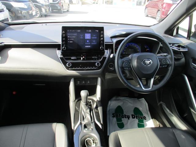 カローラクロス Z パノラマルーフ モデリスタエアロ モデリスタカラードフェンダー ハーフレザーシート HUD 社外18アルミ アルパイン9インチナビ フルセグ ブルートゥース DVD ドラレコ ビルトインETC2.0(20枚目)