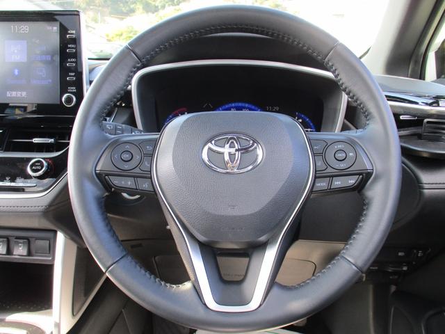 カローラクロス Z パノラマルーフ モデリスタエアロ モデリスタカラードフェンダー ハーフレザーシート HUD 社外18アルミ アルパイン9インチナビ フルセグ ブルートゥース DVD ドラレコ ビルトインETC2.0(28枚目)