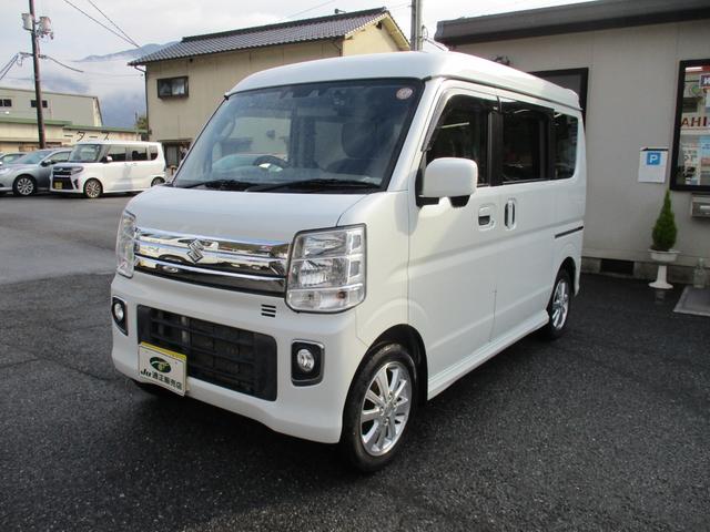 エブリイワゴン ＰＺターボ　ストラーダナビ　フルセグＴＶ　Ｂモニター　ＣＤ／ＤＶＤ再生　ブルートゥース対応　左オートステップ　パワースライドドア　レーダーブレーキ　レーンキープ　コーナーセンサー　前後ドラレコ　　シートカバー（3枚目）